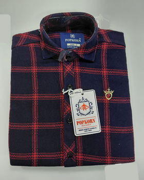 Boys Shirt - Black & Red Checks