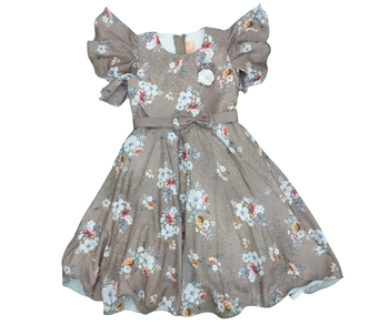 Girl Dress - Brown