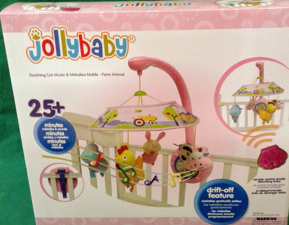 Soothing Cot Music & Melodies Mobile - Farm Animal