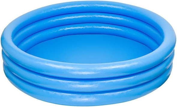 Intex  Crystal Blue Three Ring Inflatable Paddling Pool 1.14m x 25cm ( 3+ year )