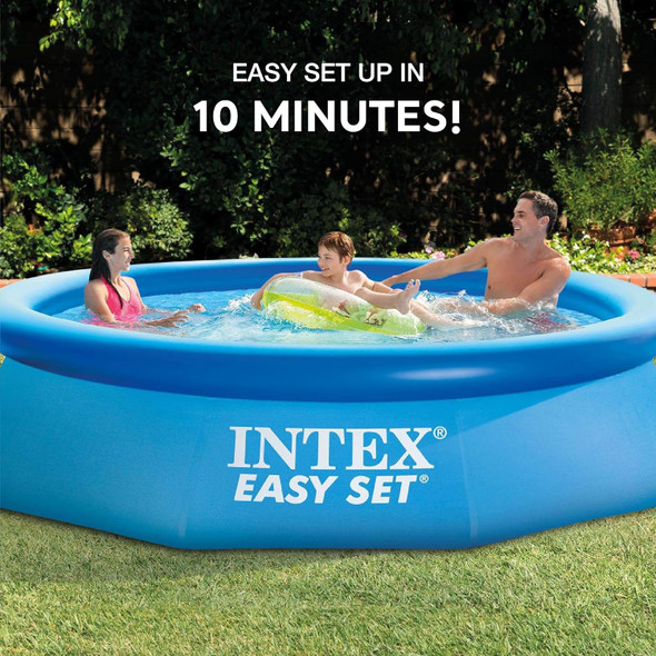 Intex 28120 Easy Set Swimming Pool Blue, Multi color, 305cm x 76cm    (  6+ year )