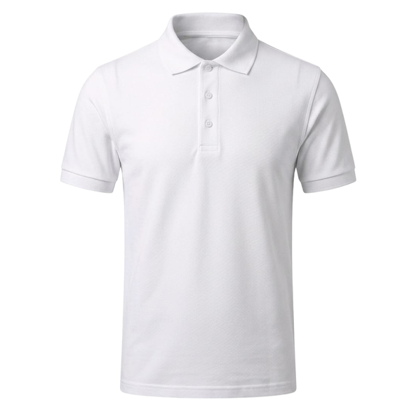 Plain white polo 2