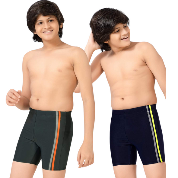 Swim Shorts - Yellow & Orange