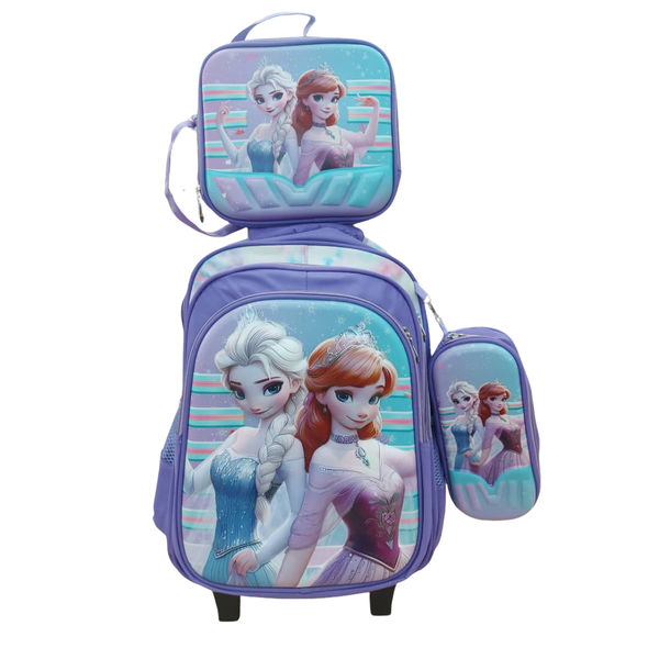 School Bag With Tire - 16inch -Frozen