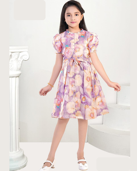 Girls Dress - Flowers