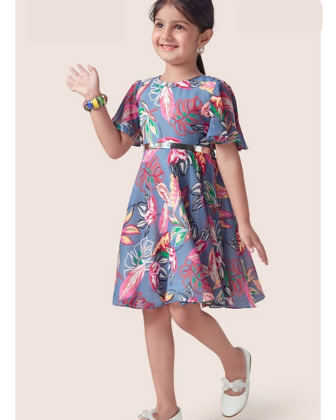 Girls Dress - Grey