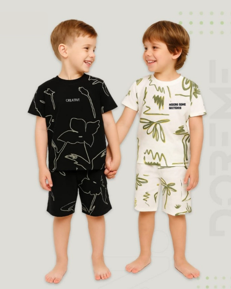 Boys Pyjamas - Black & White