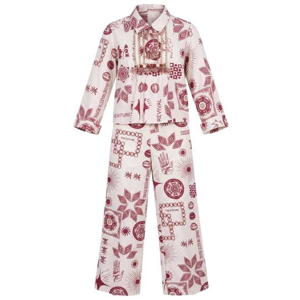 Girls Set - Coral Rose