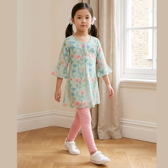 Girls Set - Soft Green