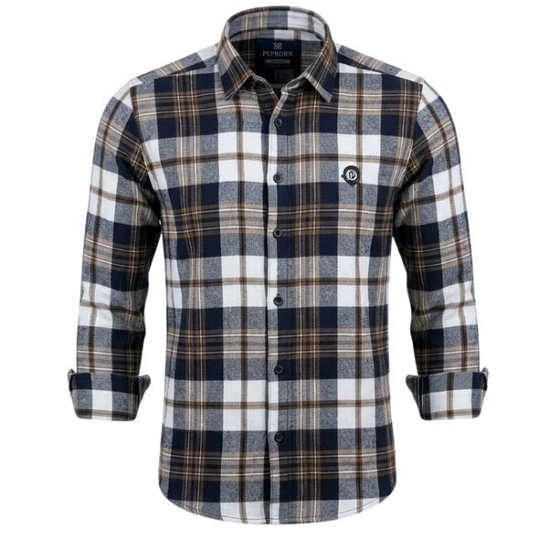 Boys’ Shirt - Navy Checks