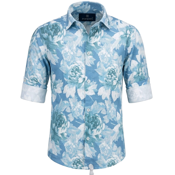 Boys Shirt - Blue & White