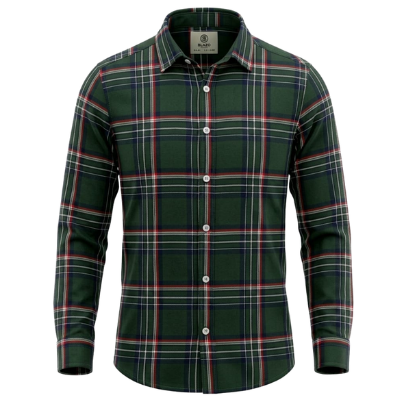 Boys’ Shirt - Green Checks