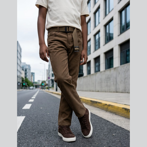 Boys Trouser - Soft Brown