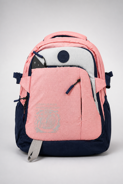 School bag-Pink and Blue