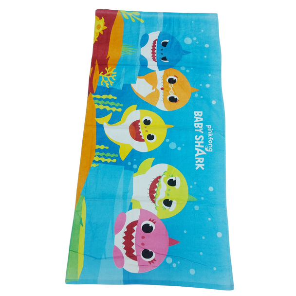 Swimming Towel -with hood - Baby shark