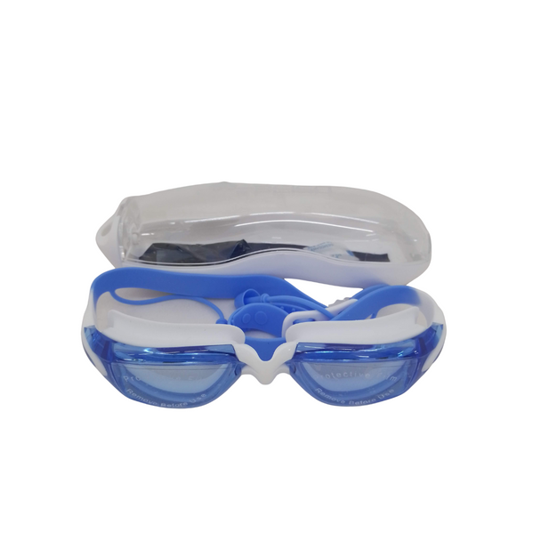 Swimming Goggles --Blue & White