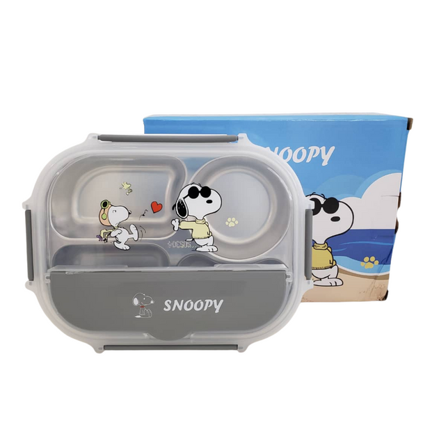 Stainless Steel Lunch Box (1300ml) - Snoopy