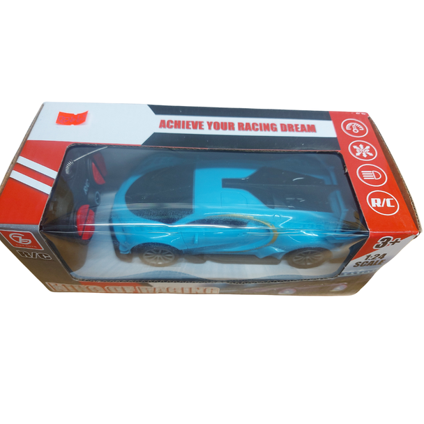 R C - SUPER CAR  KING OF RACING   ( 3+ YEAR )  BLUE