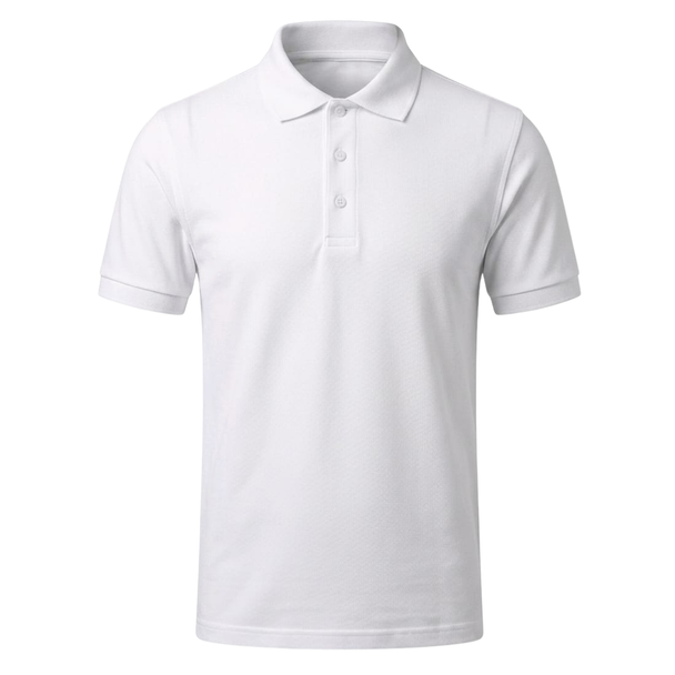 Plain white polo 2