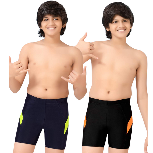 Swim Shorts - Orange & Yellow