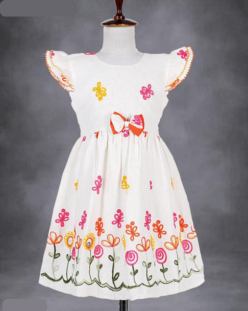 Girls Dress - Sun Flowers
