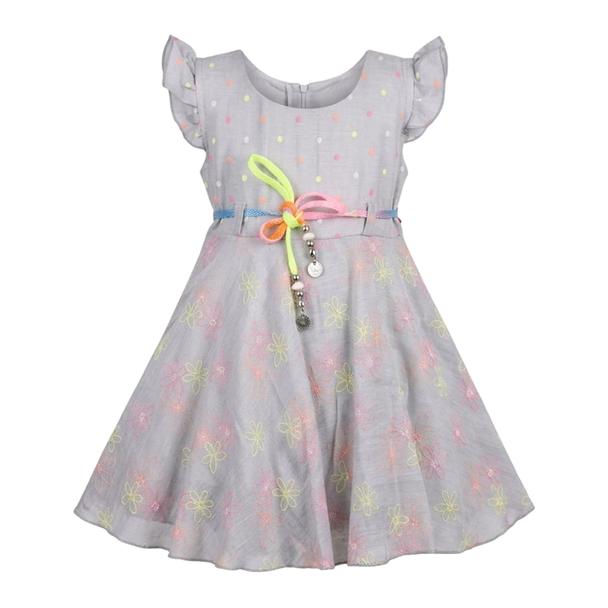 Girls Dress - Grey