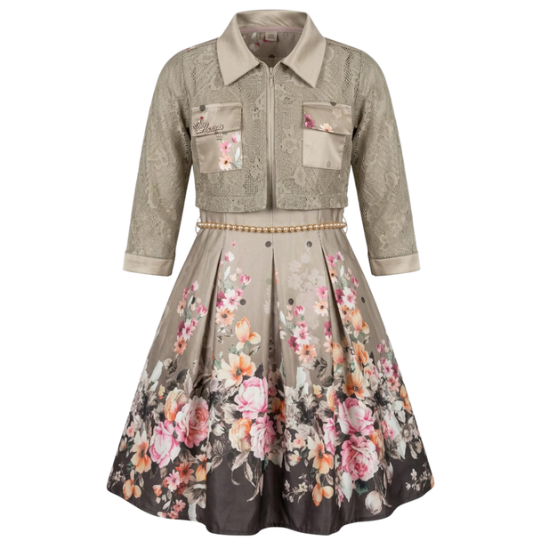 Girls Dress - Soft Green