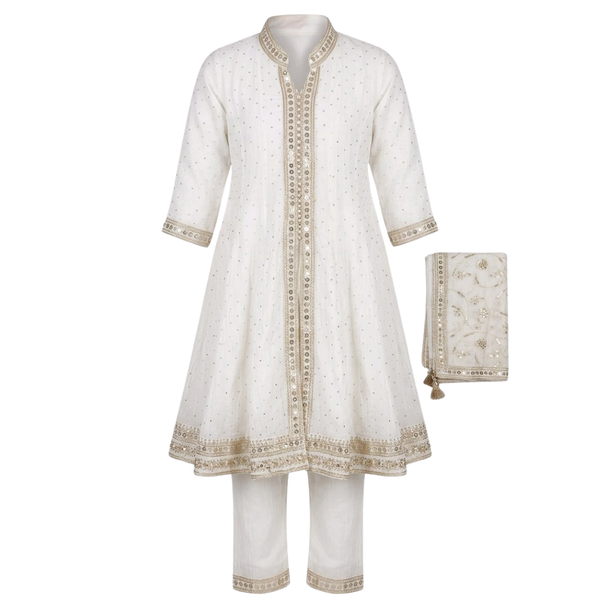 Girls Set - White