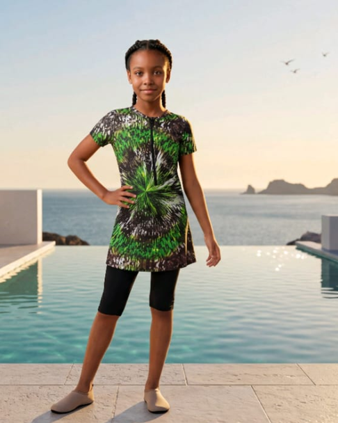 Girls Swimsuit - Green