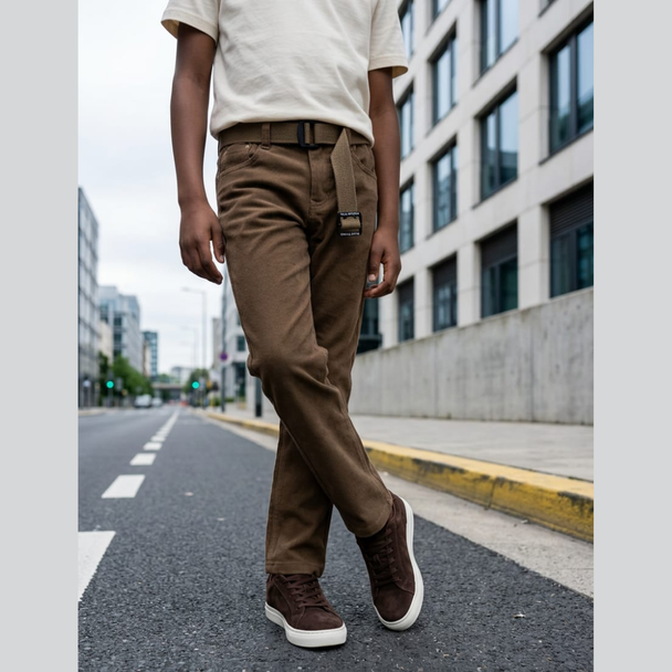 Boys Trouser - Soft Brown