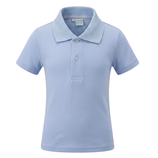 Light blue polo shirt
