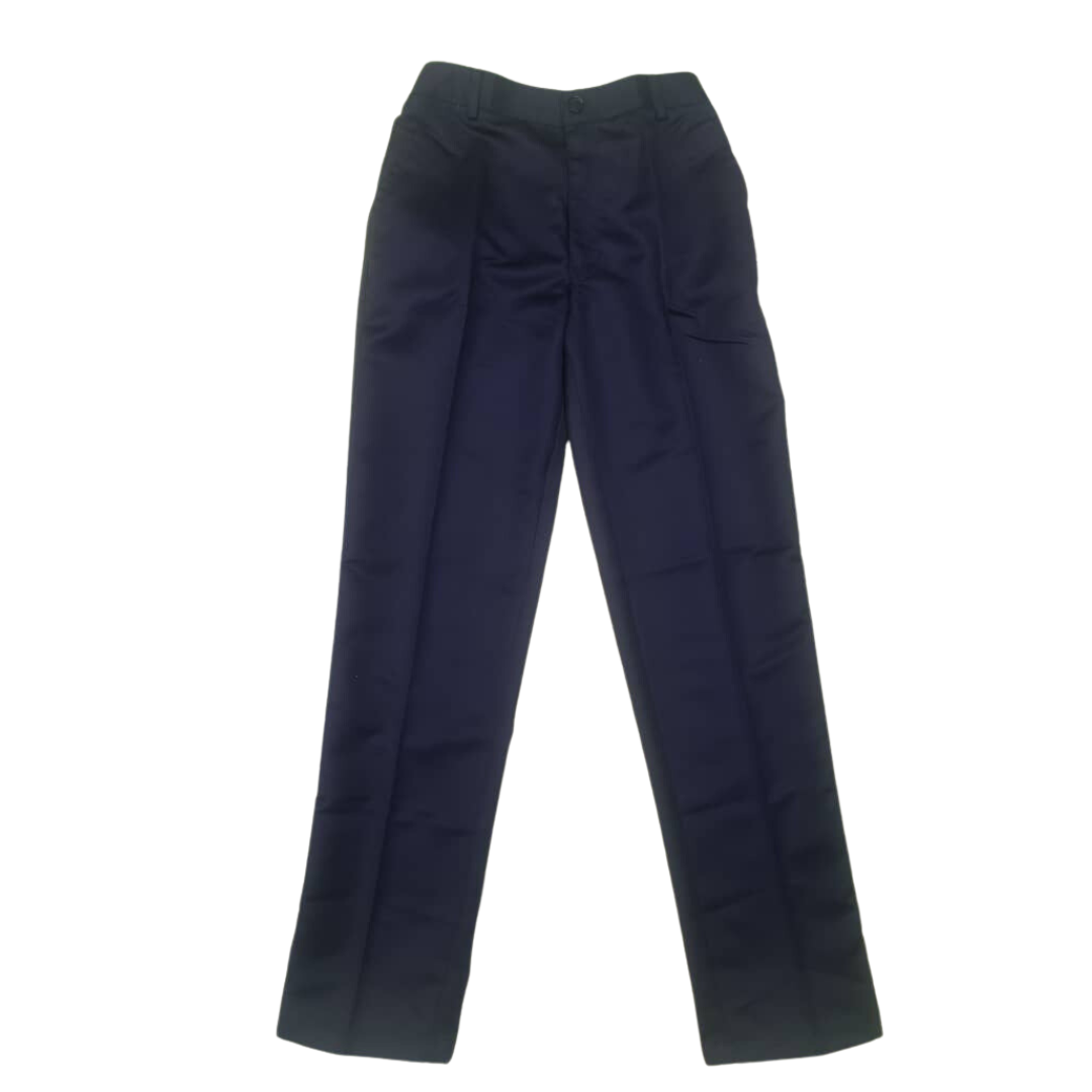 Navy Blue School Trousers W/back elastic