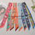 Real Mulberry Silk Headband Bag Handle Women's fashion Horse Printed Scarf