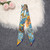 Real mulberry silk headband handle women's grass zebra long silk scarf