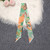 Real mulberry silk headband handle women's grass zebra long silk scarf