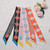 Real mulberry silk headband with handle Women's celebrity elevator long silk scarf