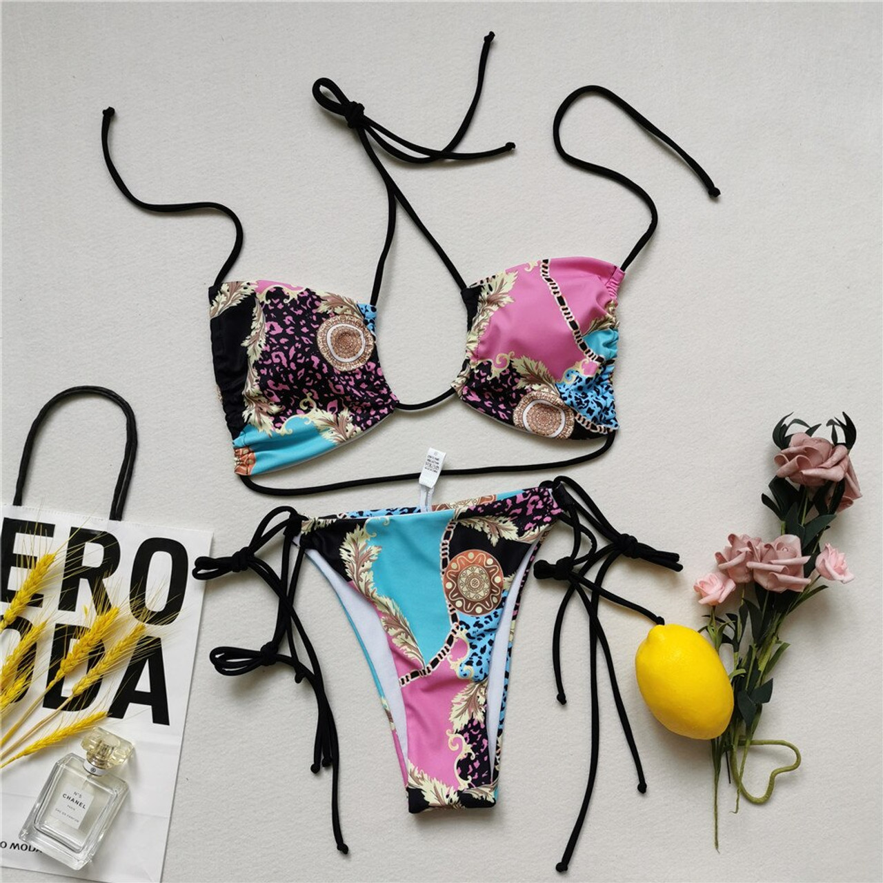 Rejea Sexy Micro Bikini Set Plus Size Thong Swimwear Women Mini Bikinis ...