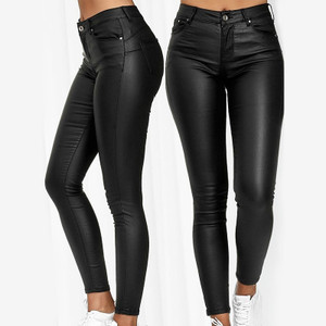 Rejea Spring Women PU Leather Pants Black Sexy Stretch Bodycon Trousers Women High Waist Long Casual Pencil Pants Plus Size S-3XL Rejea Spring Women PU Leather Pants Black Sexy Stretch Bodycon Trousers Women High Waist Long Casual Pencil Pants Plus Size S-3XL