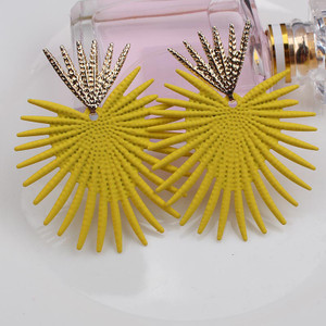 Rejea Big Fashion Irregular Geometric Earrings for Women Gold Red Blue Green Female Exaggerated Personality Earrings Metal|Drop Earrings| Rejea Big Fashion Irregular Geometric Earrings for Women Gold Red Blue Green Female Exaggerated Personality Earrings Metal|Drop Earrings|