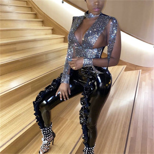 Rejea Wonen PU Leather Pencil Ruffle Pleated stacked Pants Skinny Bodycon Sexy Womne Pants High Waist Black PU Trousers Club Rejea Wonen PU Leather Pencil Ruffle Pleated stacked Pants Skinny Bodycon Sexy Womne Pants High Waist Black PU Trousers Club
