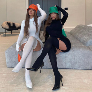 REJEA Fashion Stocking Sexy Mini Dress Long Sleeve Bodycon Club Outfits Women Winter Clothes Streetwear Birthday REJEA Fashion Stocking Sexy Mini Dress Long Sleeve Bodycon Club Outfits Women Winter Clothes Streetwear Birthday