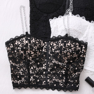REJEA Cropped Camisole Lace Crop Tops Women Tank Tops Slim Basic Camisole Feminino Ladies Shirt Vest REJEA Cropped Camisole Lace Crop Tops Women Tank Tops Slim Basic Camisole Feminino Ladies Shirt Vest