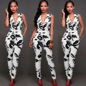 REJEA New Fashion Women Clubwear Playsuit Sleeveless Bodycon Party Jumpsuit Women V-neck Clothes Romper Long Pant Trouser REJEA New Fashion Women Clubwear Playsuit Sleeveless Bodycon Party Jumpsuit Women V-neck Clothes Romper Long Pant Trouser