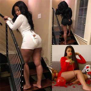 REJEA Sexy Women Ladies Bodycon Romper Jumpsuit Sleepwear Home Wear V-neck Boduycon Button Long Sleeve Leotard Playsuit Bodysuit REJEA Sexy Women Ladies Bodycon Romper Jumpsuit Sleepwear Home Wear V-neck Boduycon Button Long Sleeve Leotard Playsuit Bodysuit