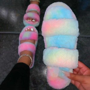 Rejea Furry Slippers Fur Slides For Women Faux Fur Sliders Indoor Shoes Woman Strap Shoes Female Casual Home Flat Summer Footwear Rejea Furry Slippers Fur Slides For Women Faux Fur Sliders Indoor Shoes Woman Strap Shoes Female Casual Home Flat Summer Footwear