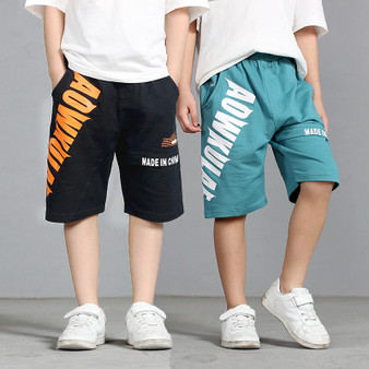 Rejea Children Boys Shorts Summer Knitted Print Design Kids Casual Beach Shorts Pants For Teen Boy 4 6 8 10 12 14 Years Clothes
