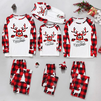 Rejea Autumn Winter Christmas Family Matching Outfits Mom Daddy Girl Boy Daughter Son  Tops And Pants Christmas Pajamas Family|Matching Family Outfits