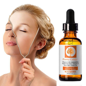 Rejea Vitamin C Natural Face Serum Hyaluronic Acid Anti Wrinkle Anti Aging Moisturizng Skin Care Face Essence Skin Care TSLM1