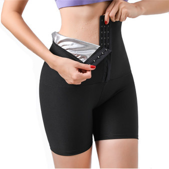 Rejea Body Shaper Pants Sauna Shapers Hot Sweat Sauna Effect Slimming Pants Fitness Short Shapewear Workout Gym Leggings Fitness Pants