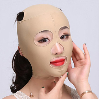 Rejea 1pc Elastic Face Slimming Bandage V Line Face Shaper Women Chin Cheek Lift Up Belt Facial Anti Wrinkle Strap Face Care Tools